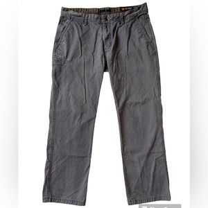 Weatherproof solid grey cotton blend straight leg jeans pants men’s size 36x30